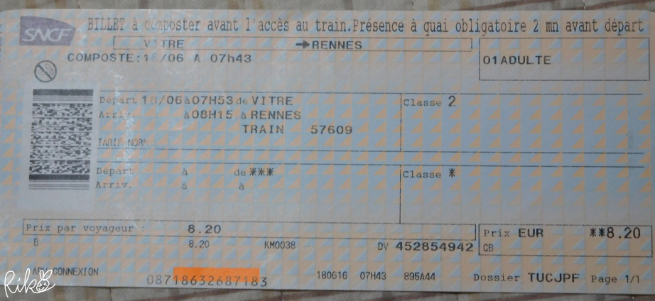 SNCFチケット
