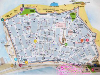 サン・マロ旧市街の地図
